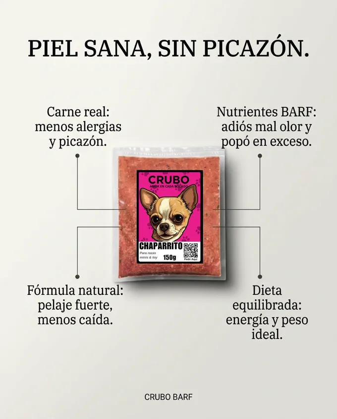 Beneficios de CRUBO BARF: piel sana, sin picazón