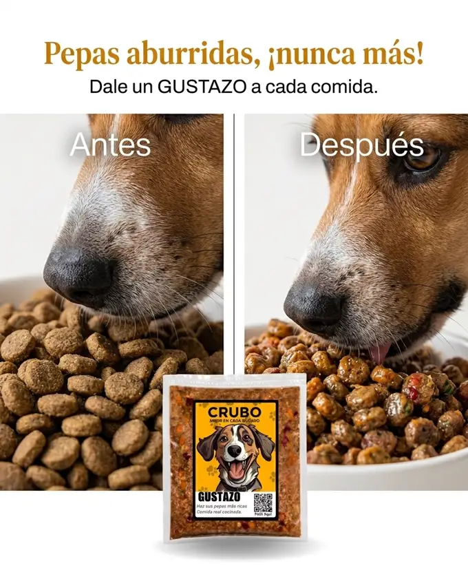 Antes y después con GUSTAZO by CRUBO